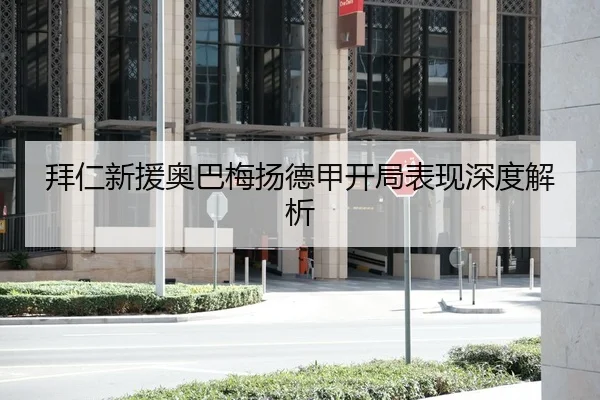 拜仁新援奥巴梅扬德甲开局表现深度解析